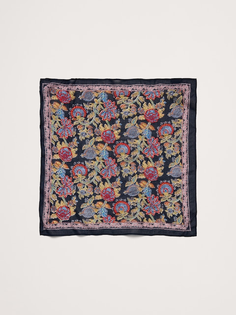 Embroidered Cotton Scarf by Vismaya
