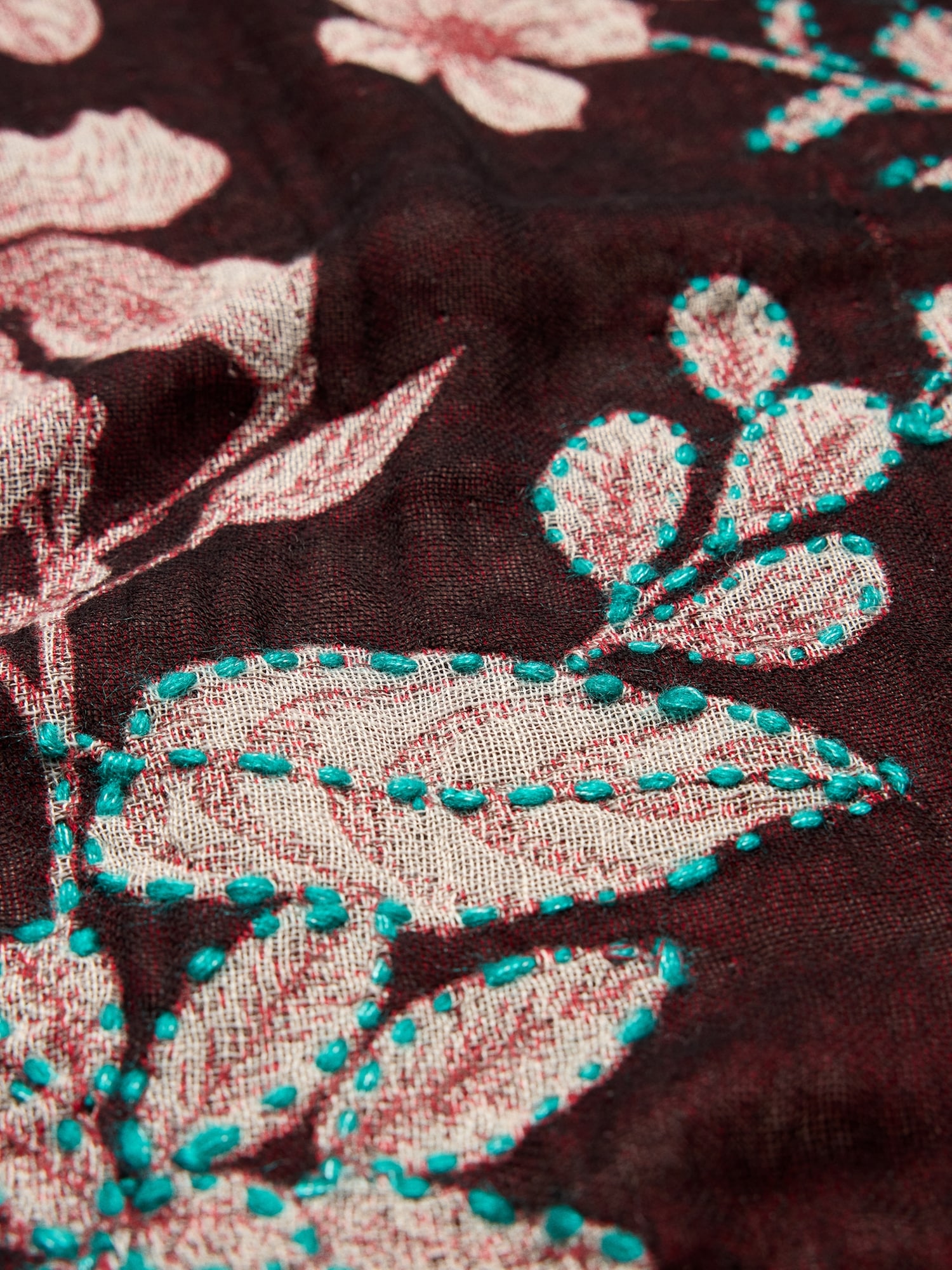 Image number 7 showing, Long Embroidered Scarf by Vismaya