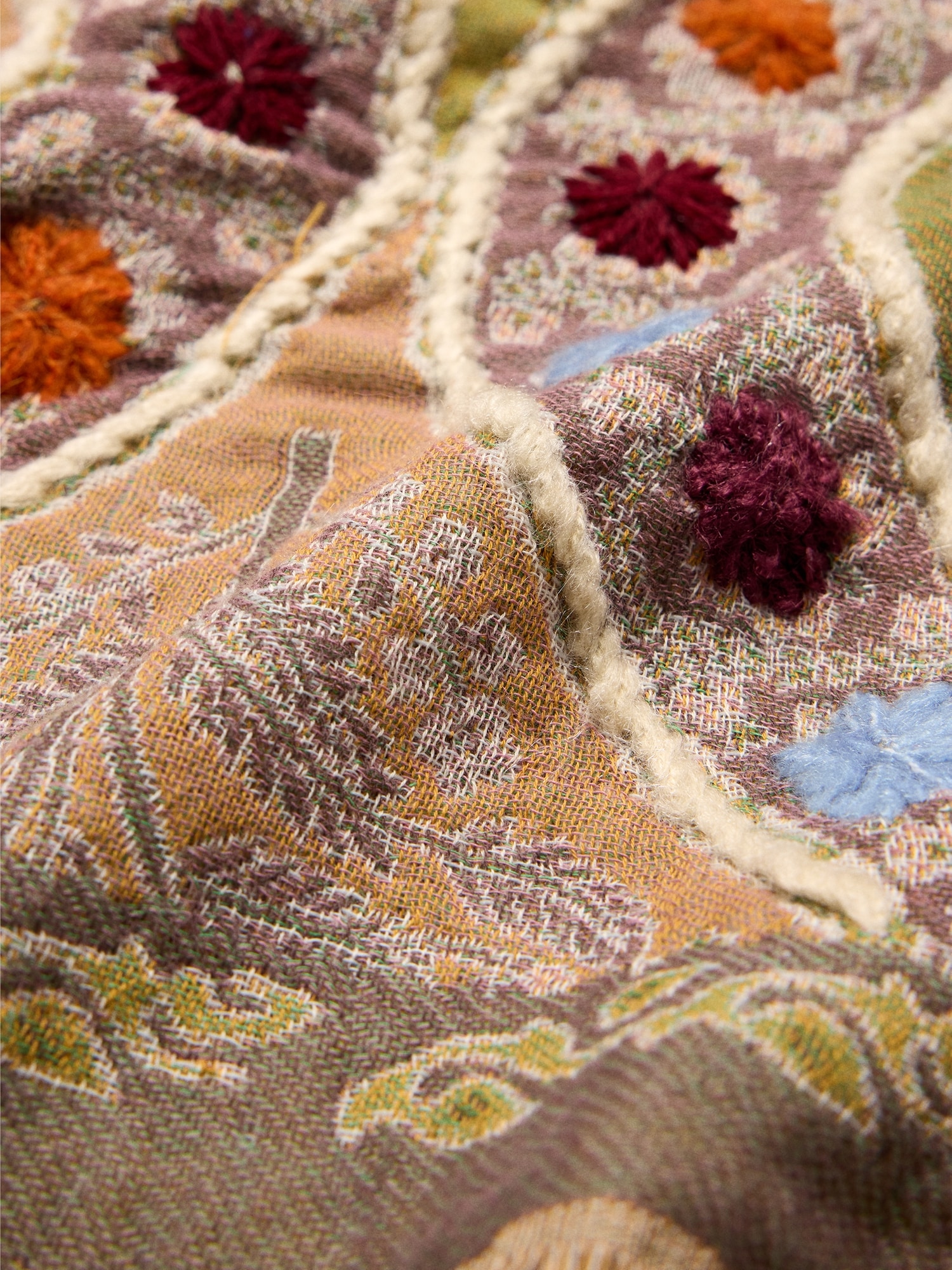 Image number 6 showing, Long Embroidered Scarf by Vismaya