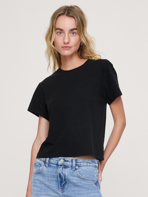 Cotton Slub Crew-Neck T-Shirt