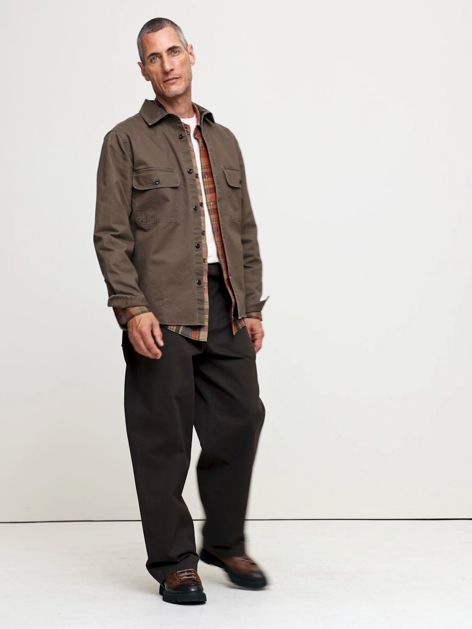 Cotton Twill Shirt Jacket - thumbnail 7