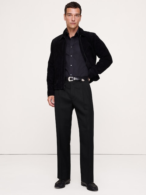 Classic Tapered Twill Dress Pant