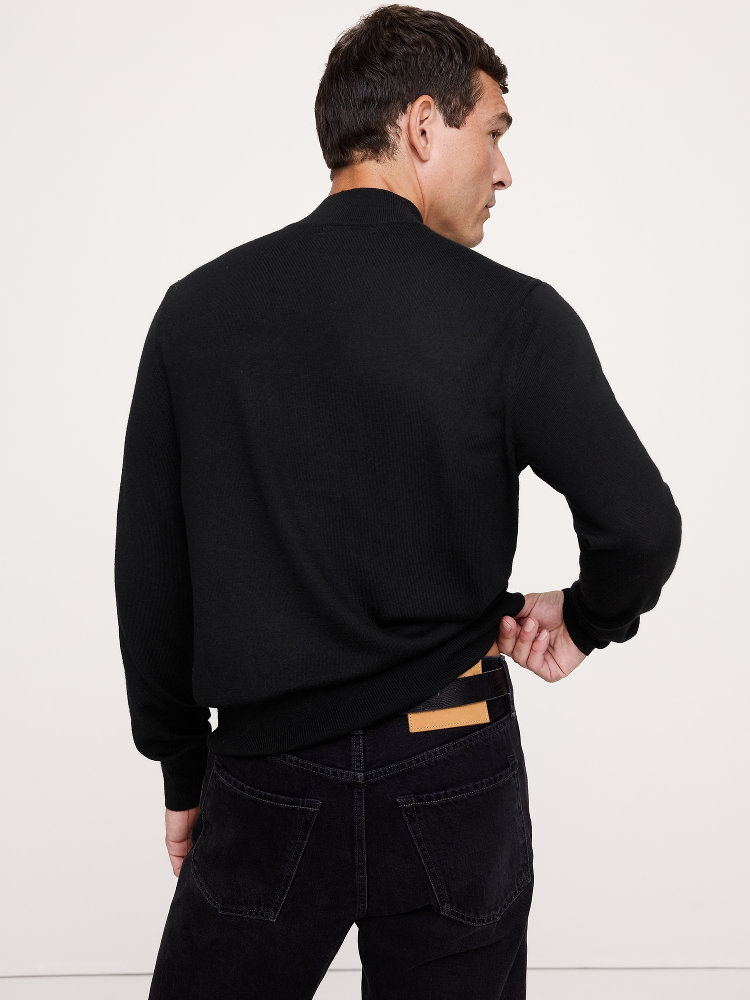 Merino Mock-Neck Sweater - thumbnail 4