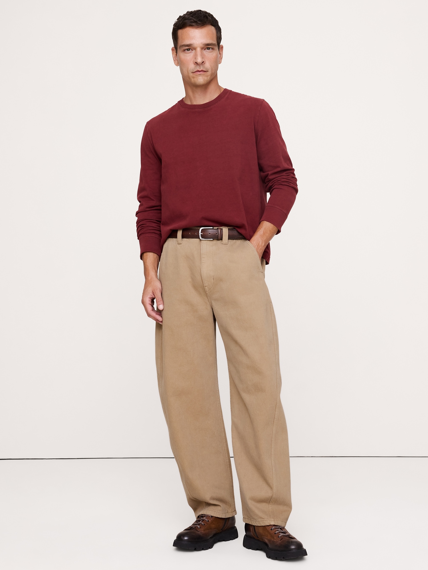 Heavyweight Cotton Long-Sleeve T-Shirt - thumbnail 3