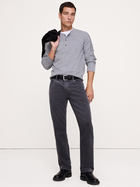 Straight Corduroy Traveler Pant - Blue