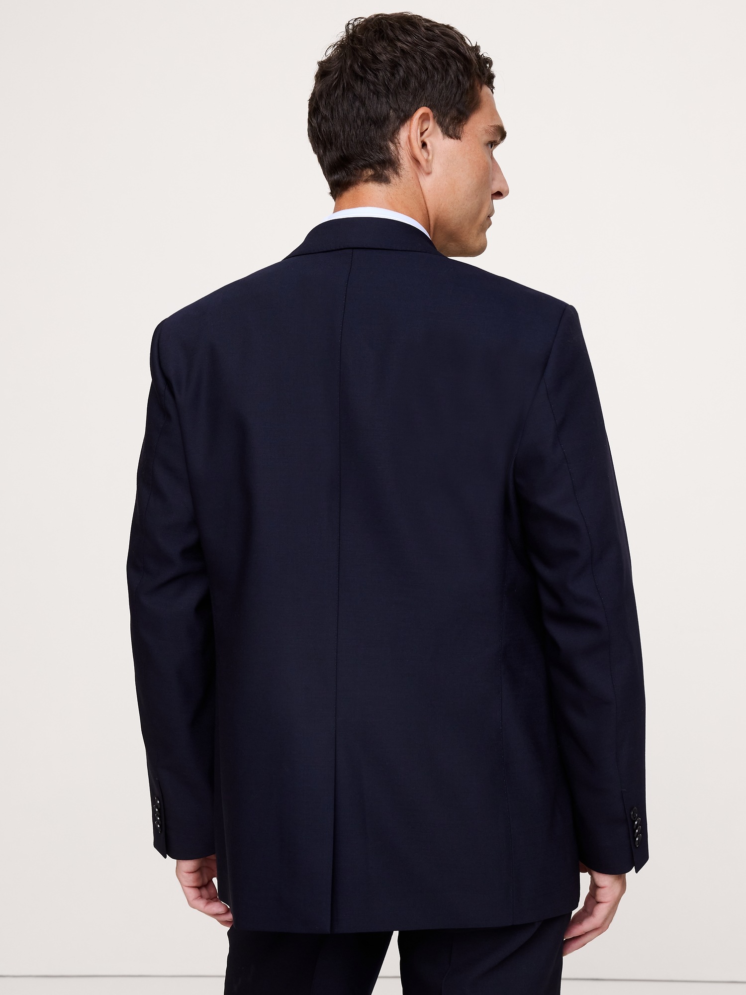 Мужской пиджак Banana Republic Tailored Slim Italian Baratha Suit, цвет: Тёмно-синий — фото 2