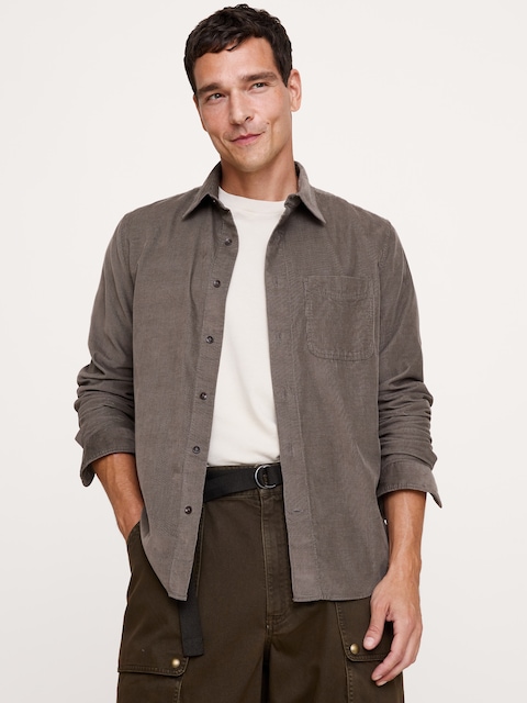 Standard-Fit Lightweight Corduroy Shirt
