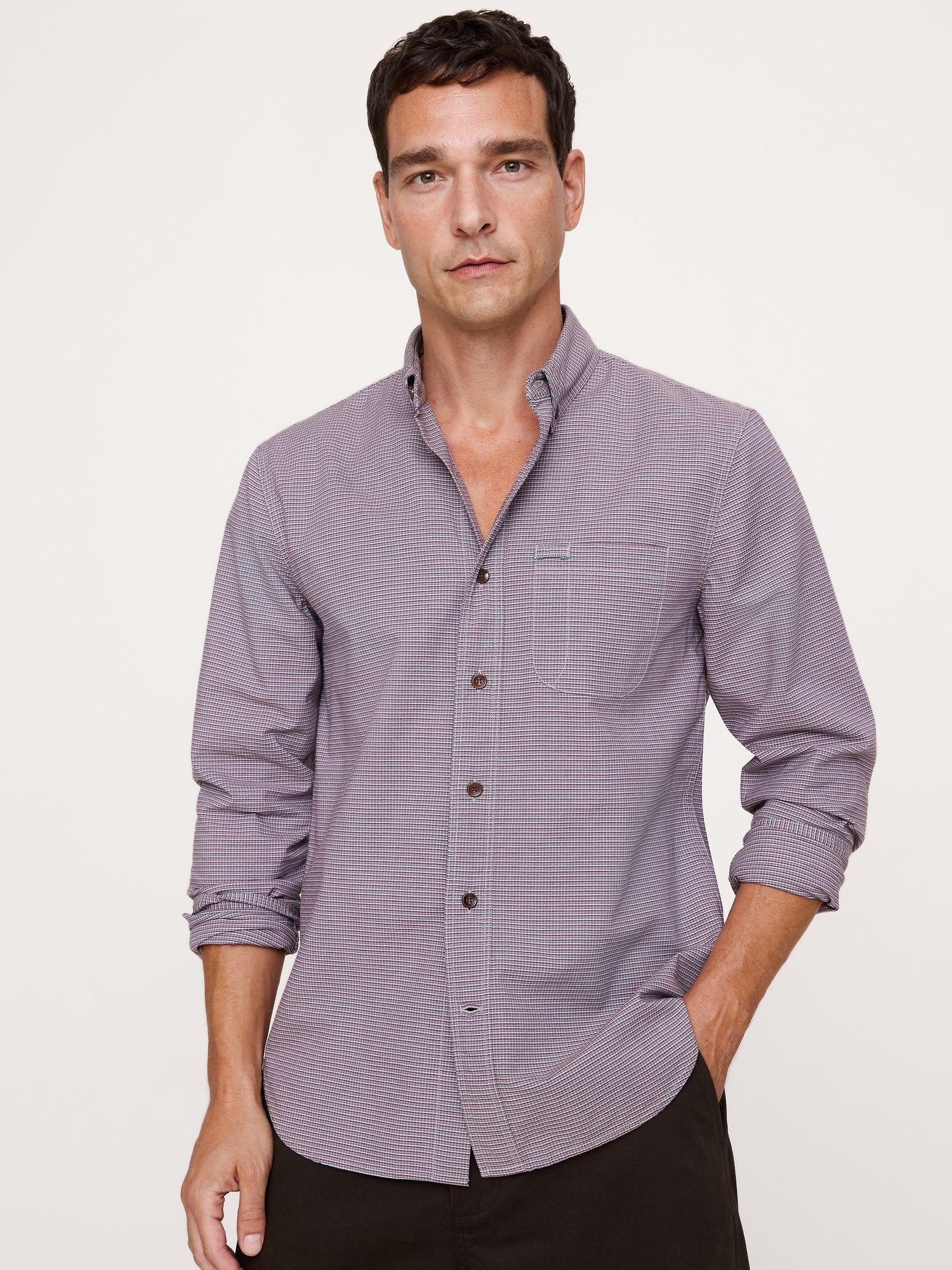 Image number 1 showing, Standard-Fit Cotton Oxford Shirt