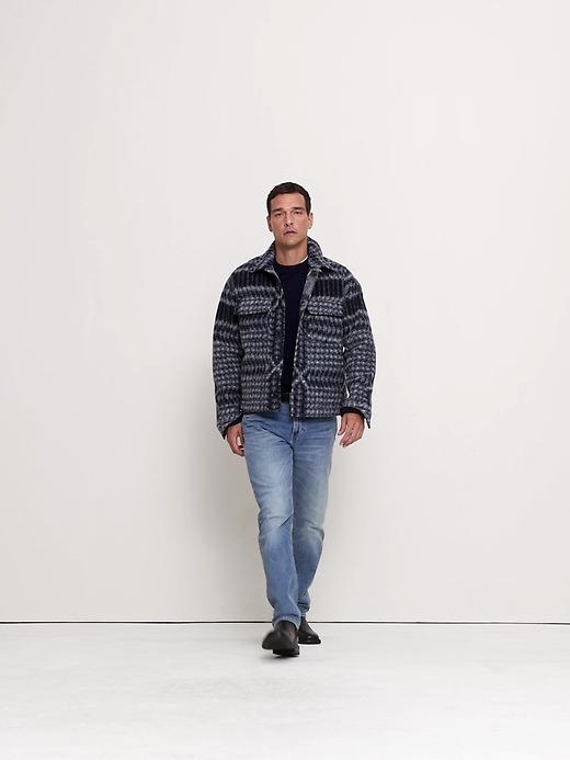 Boiled Wool-Blend Shirt Jacket | Banana Republic