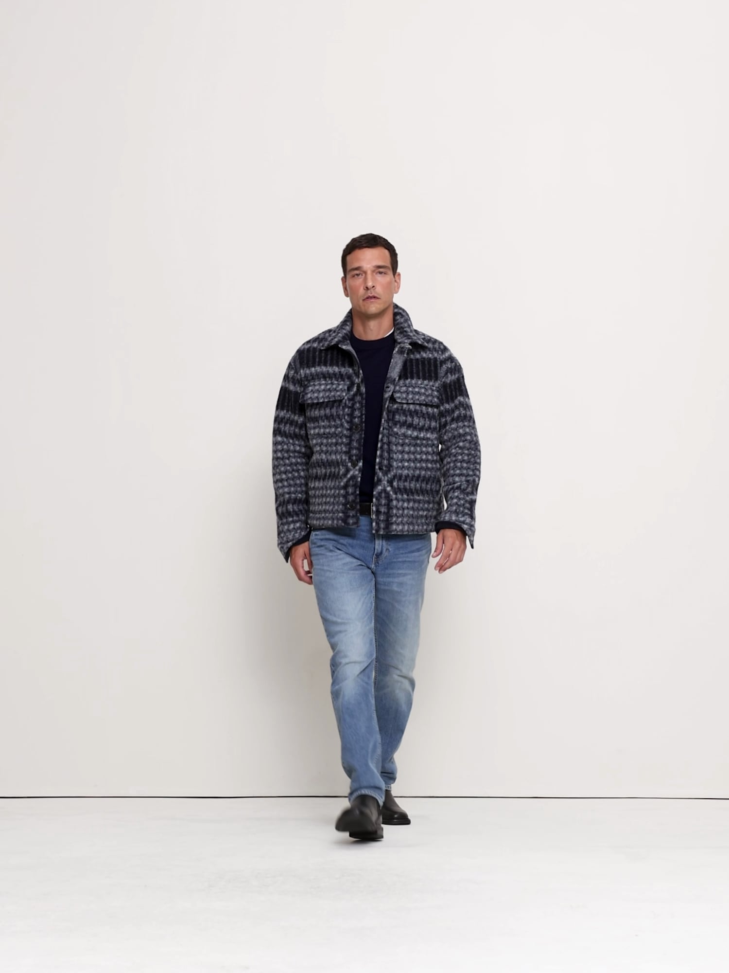 Boiled Wool-Blend Shirt Jacket - thumbnail 9