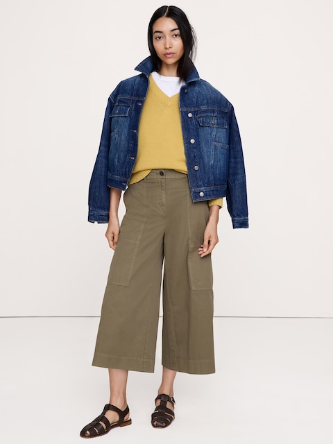 Cotton Twill Culotte