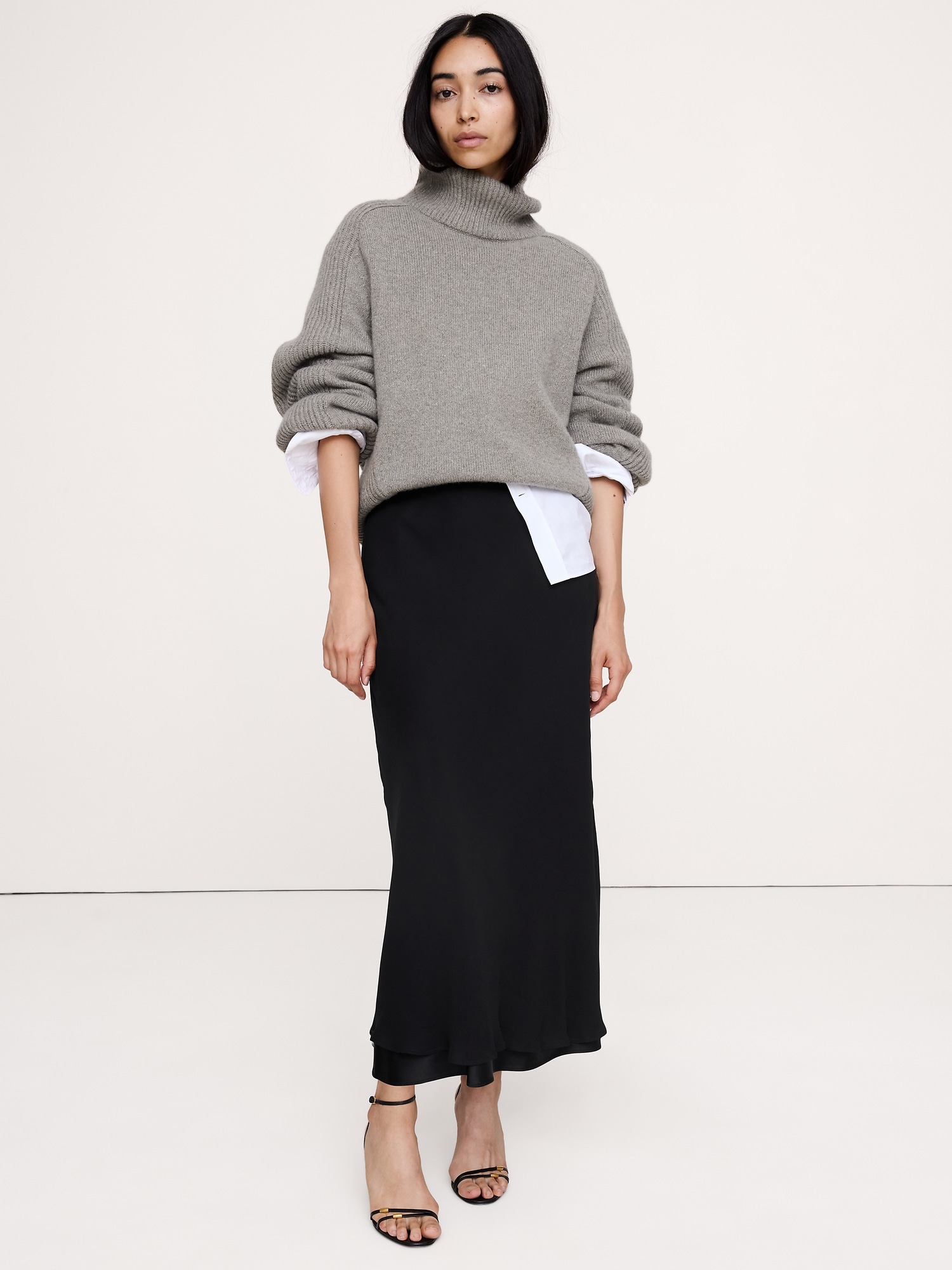 Image number 1 showing, Layered Georgette Maxi Skirt