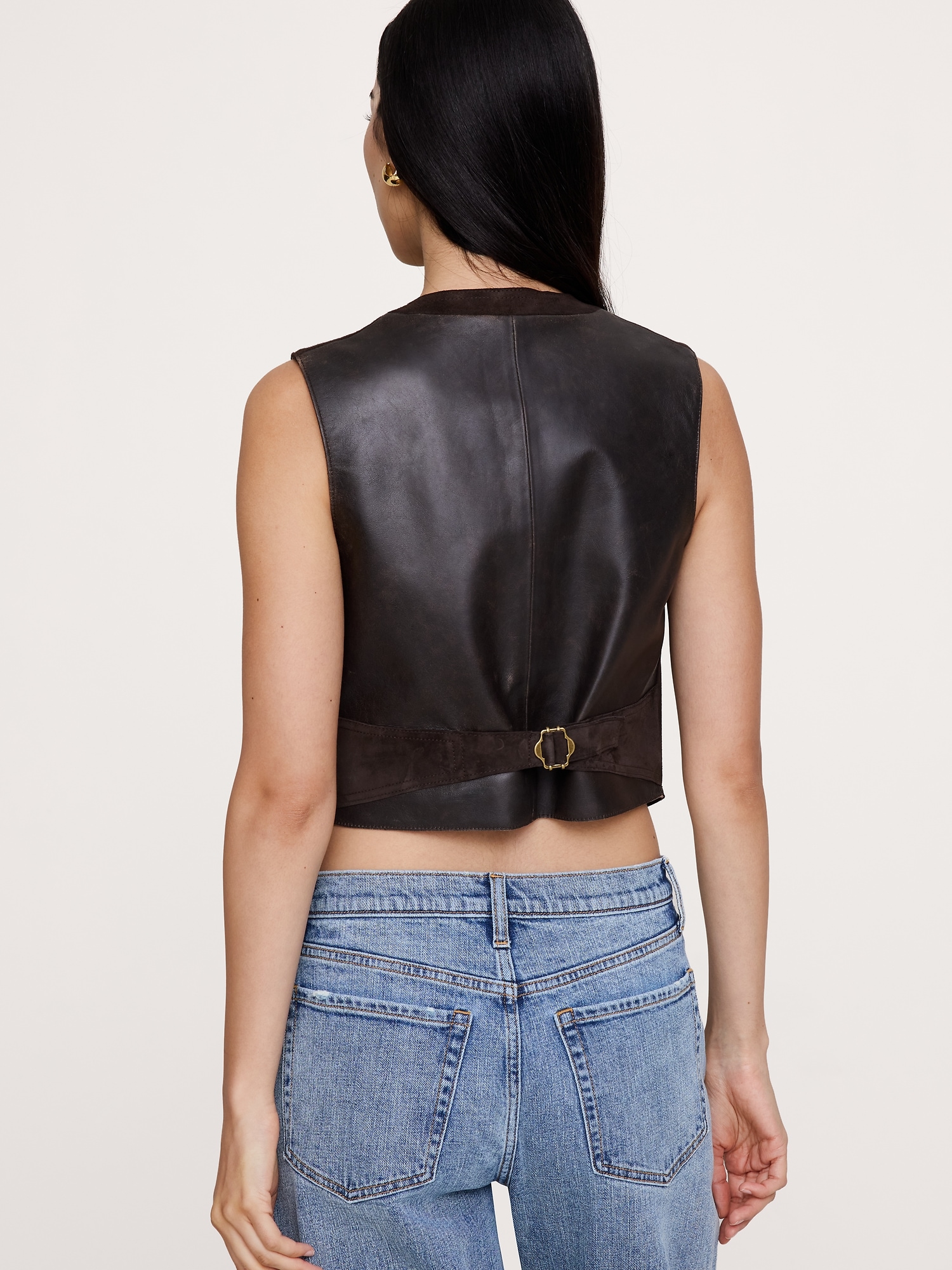 Suede Pocket Vest - thumbnail 2