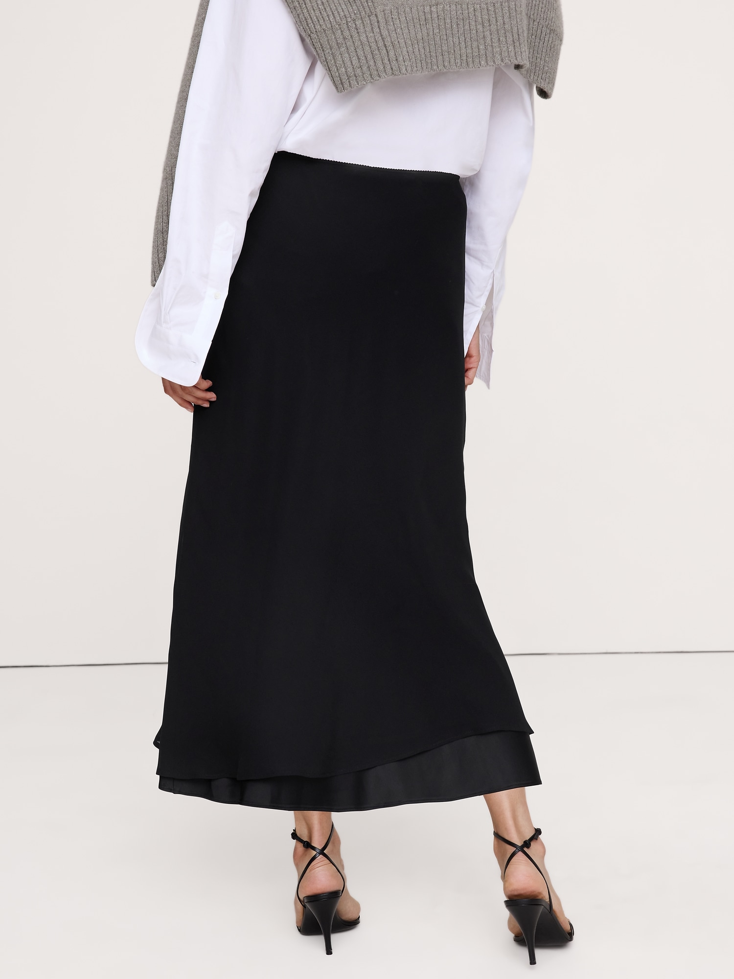 Image number 2 showing, Layered Georgette Maxi Skirt