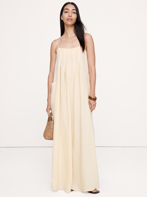 Linen Trapeze Dress