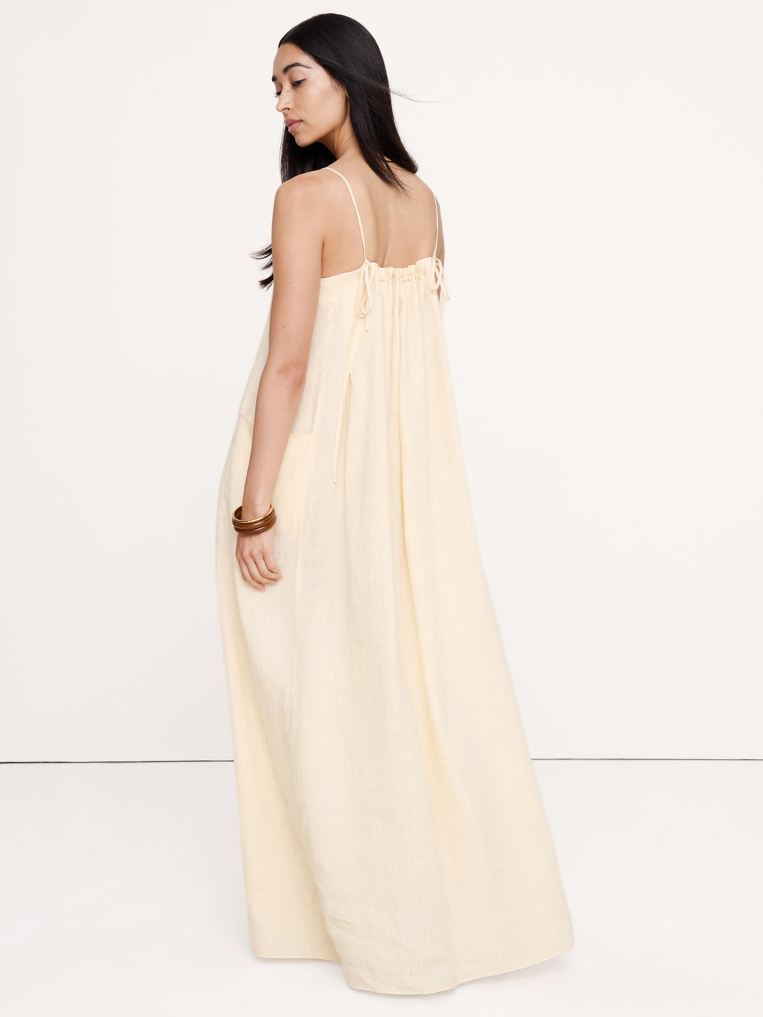 Image number 2 showing, Linen Trapeze Dress