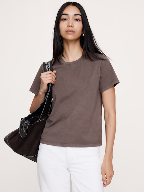 Vintage Cotton Crew-Neck T-Shirt