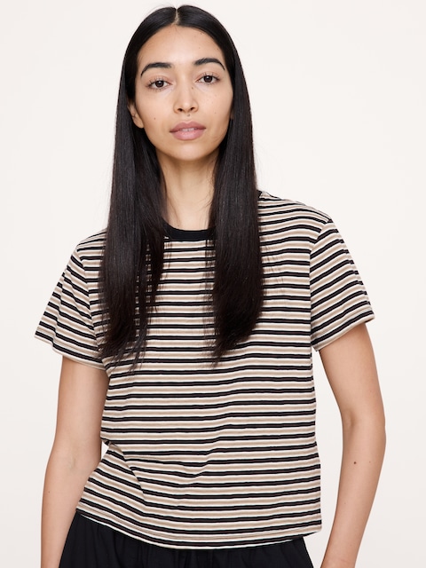 Cotton Slub Crew-Neck T-Shirt
