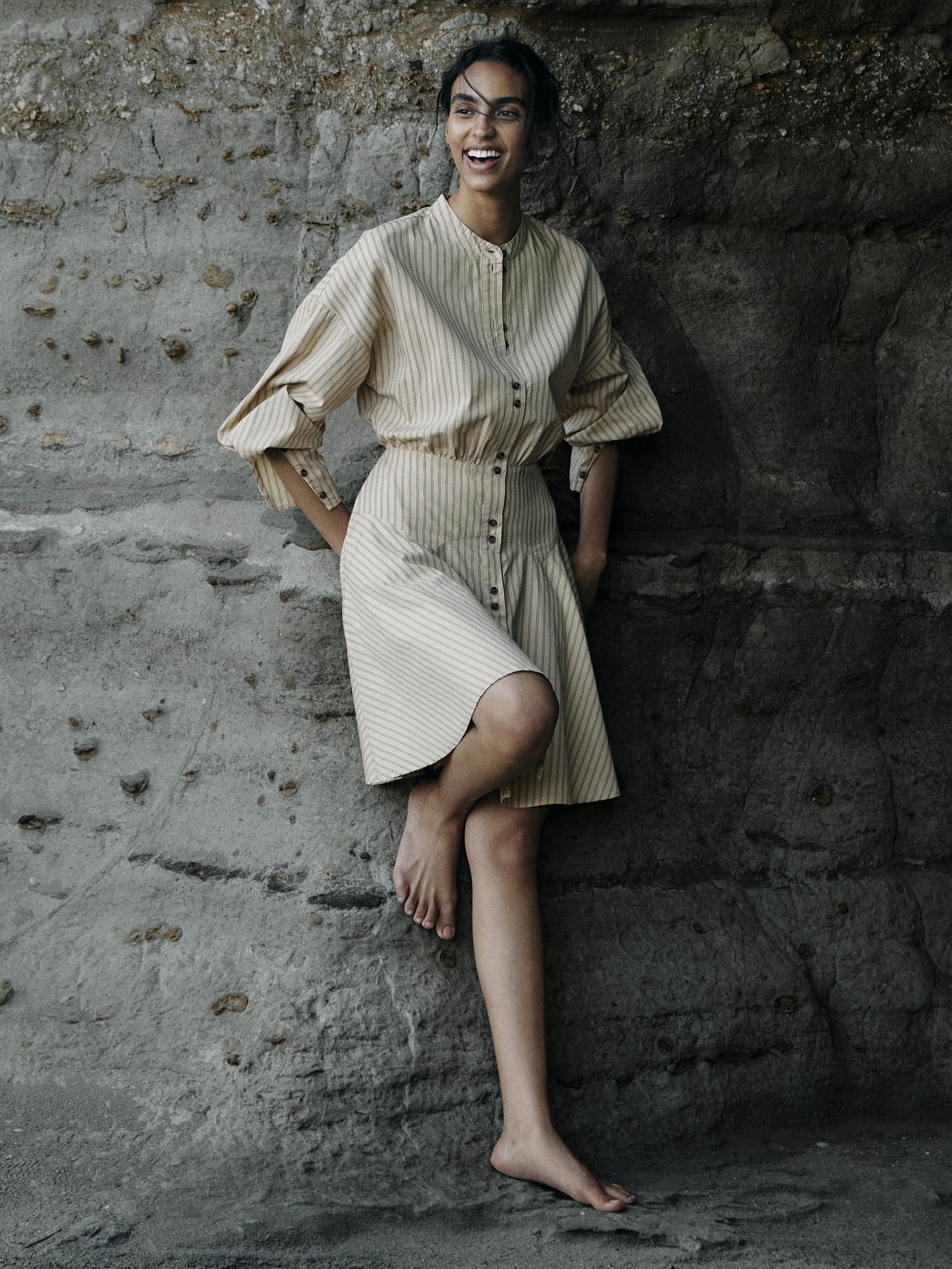 Gigot Sleeve Mini Dress - thumbnail 5
