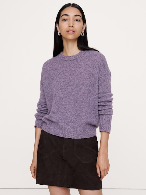 Oversized Midweight Cashmere Crew-Neck Sweater