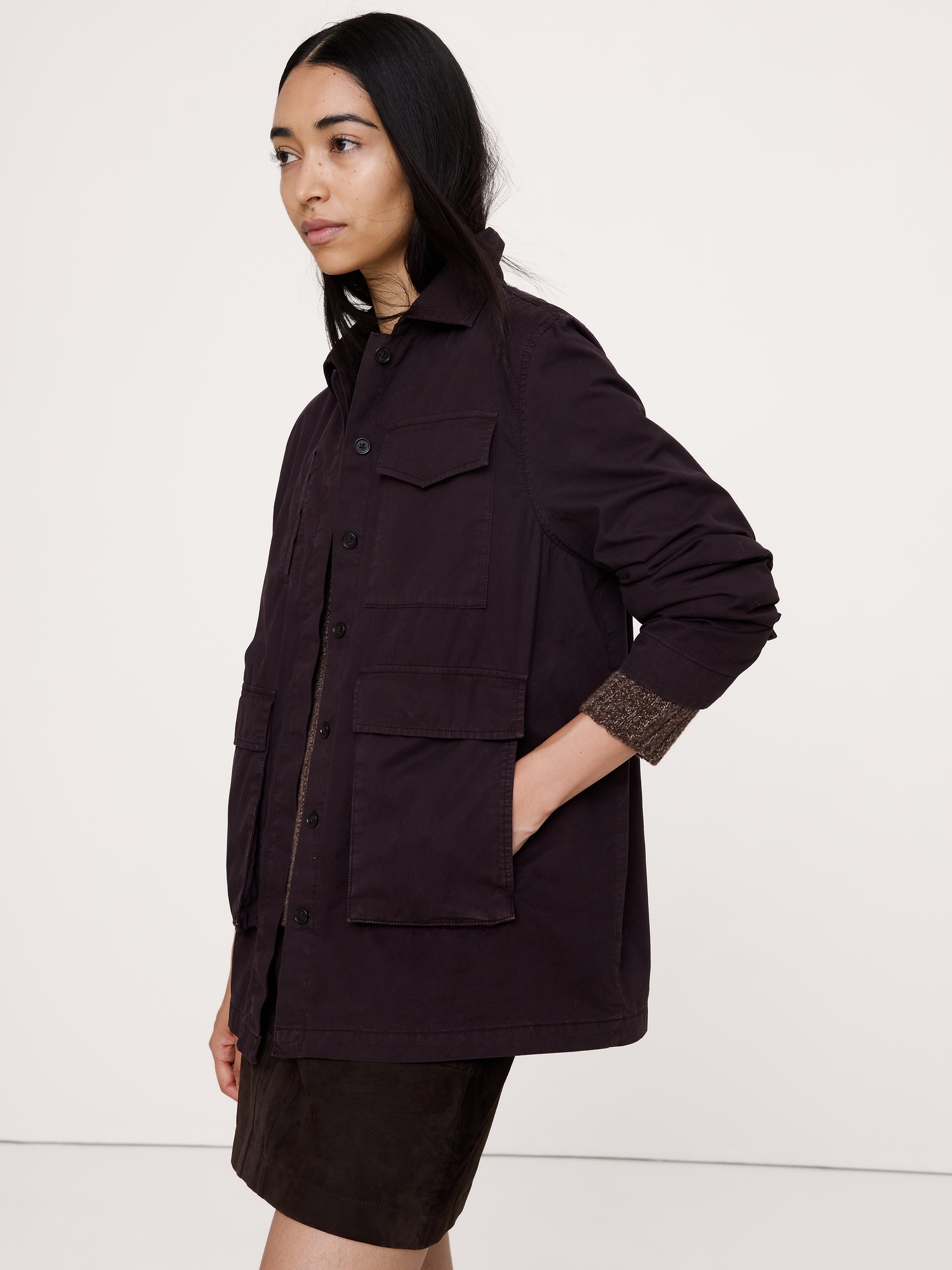 Image number 7 showing, Cotton Twill Shirt Jacket