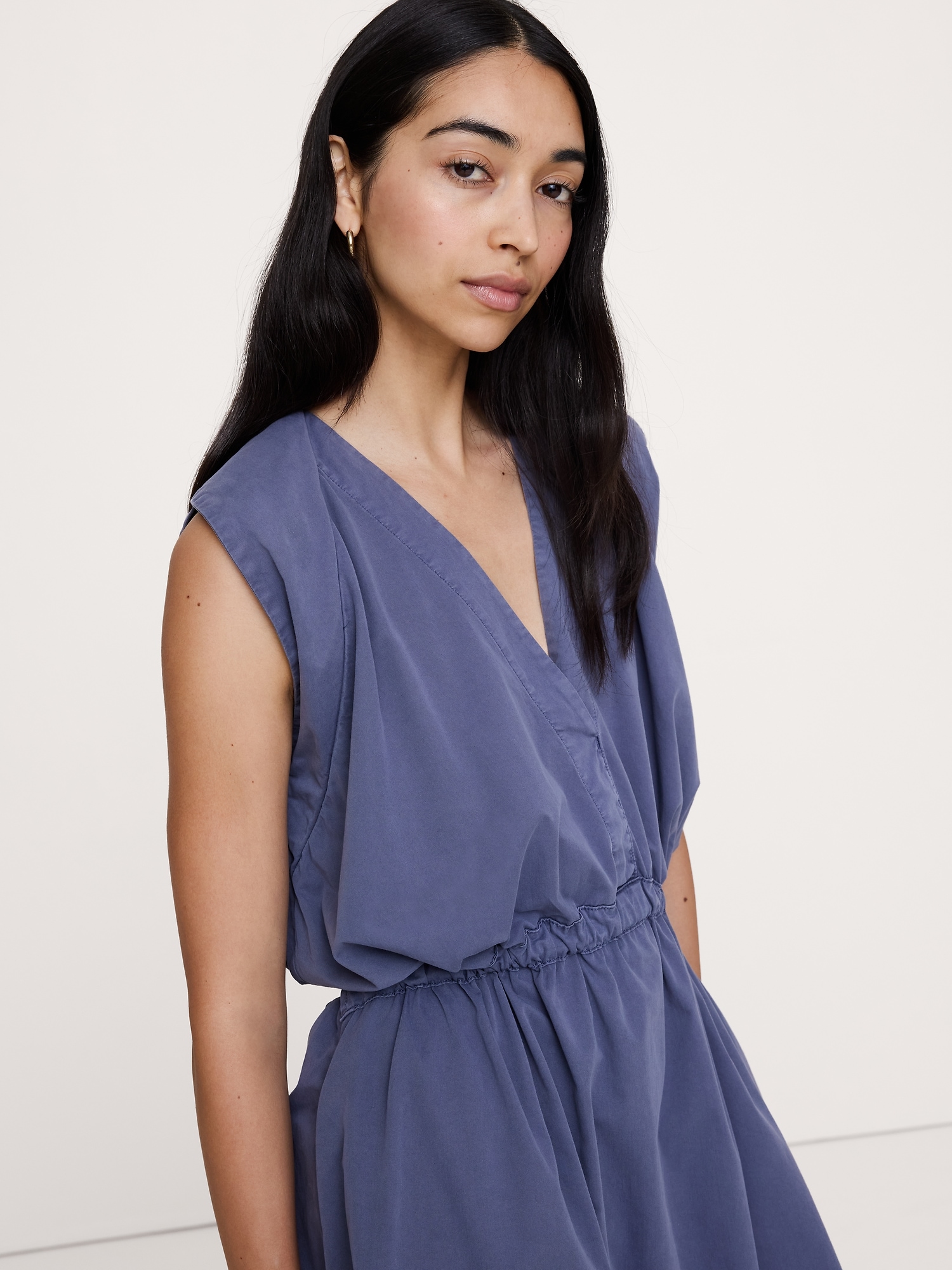 Image number 4 showing, Cotton Twill Cinch-Waist Dress