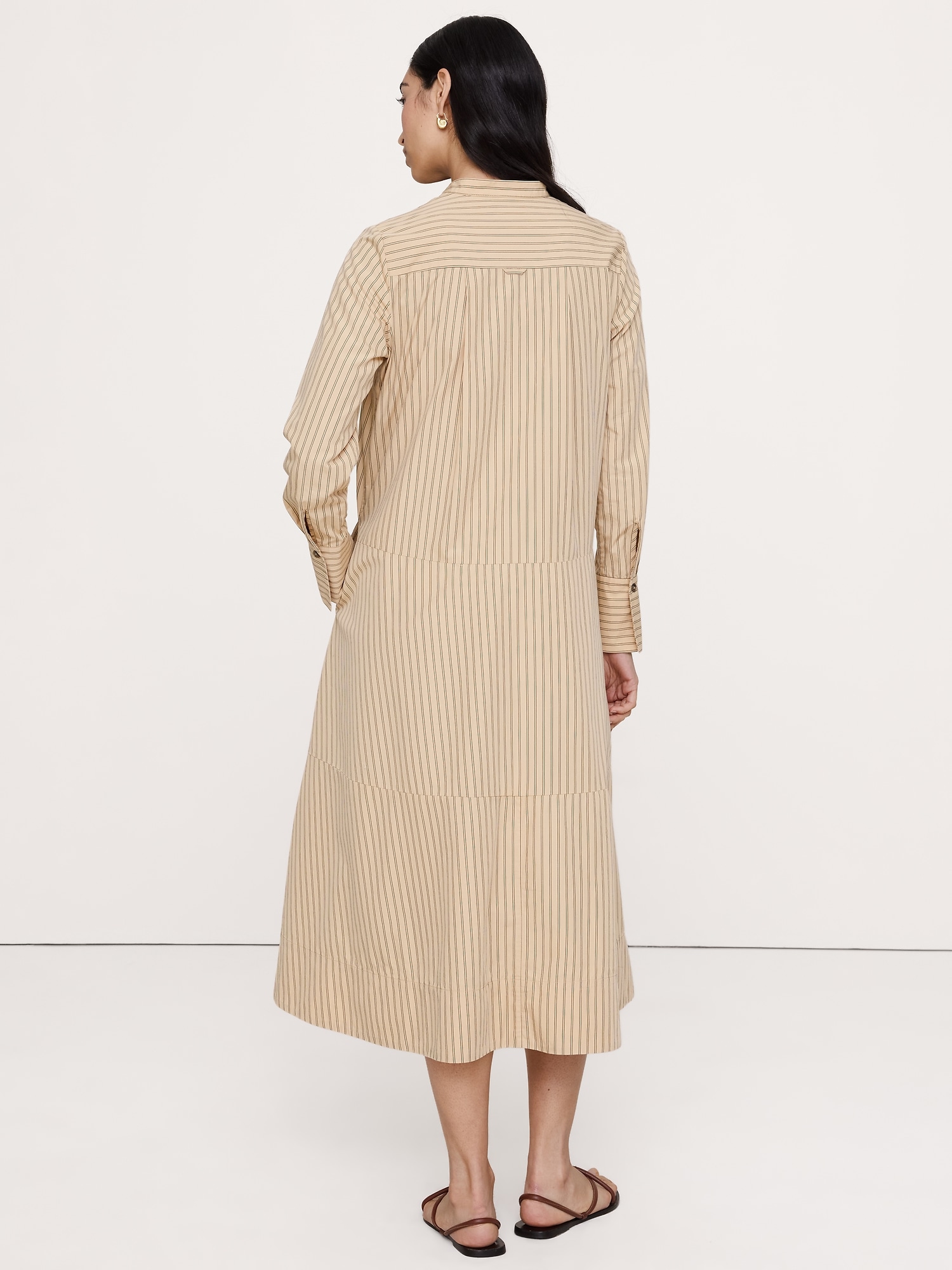 Cotton Trapeze Shirt Dress - thumbnail 10