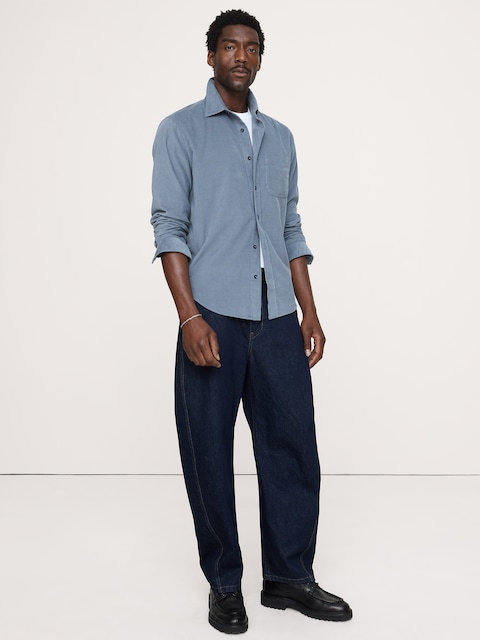 Standard-Fit Lightweight Corduroy Shirt