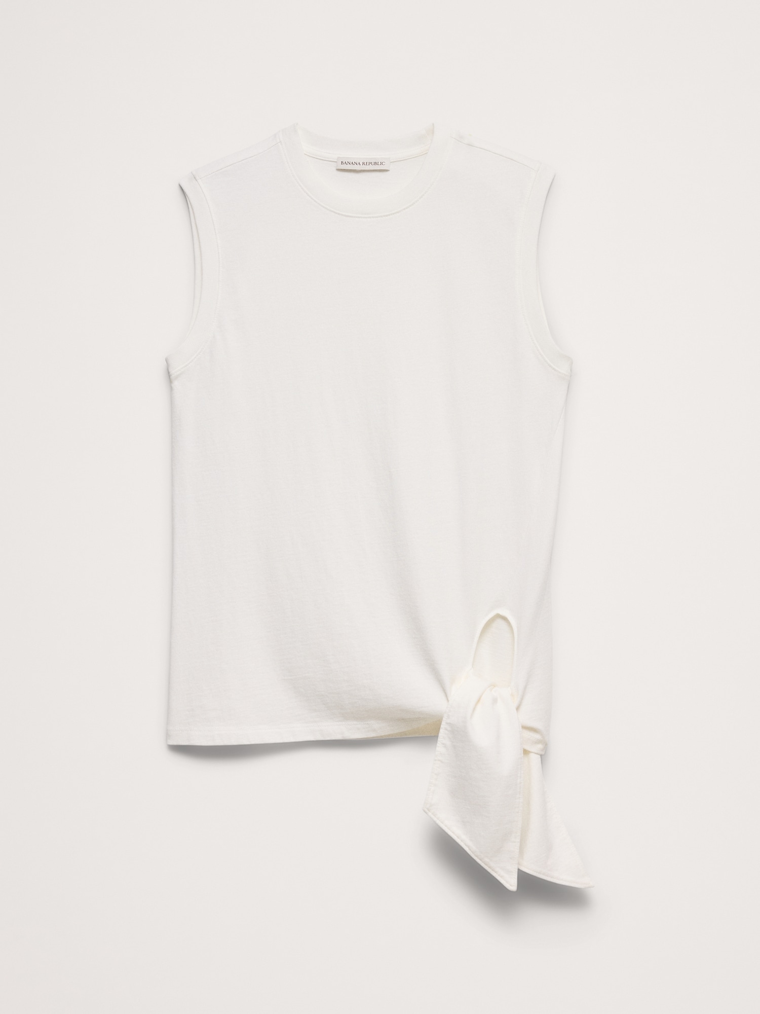 Image number 4 showing, Vintage Cotton Tie-Hem Tank