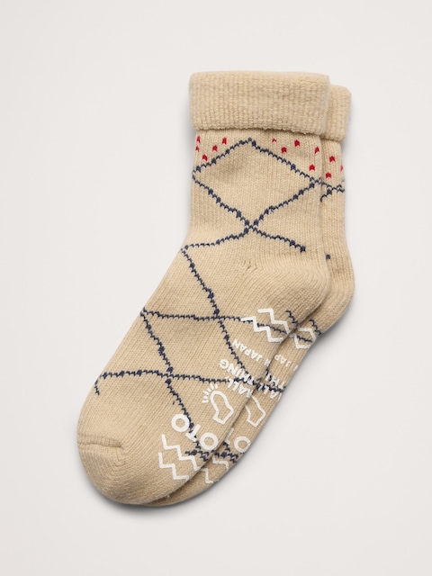 Printed Grip Sock By RoToTo