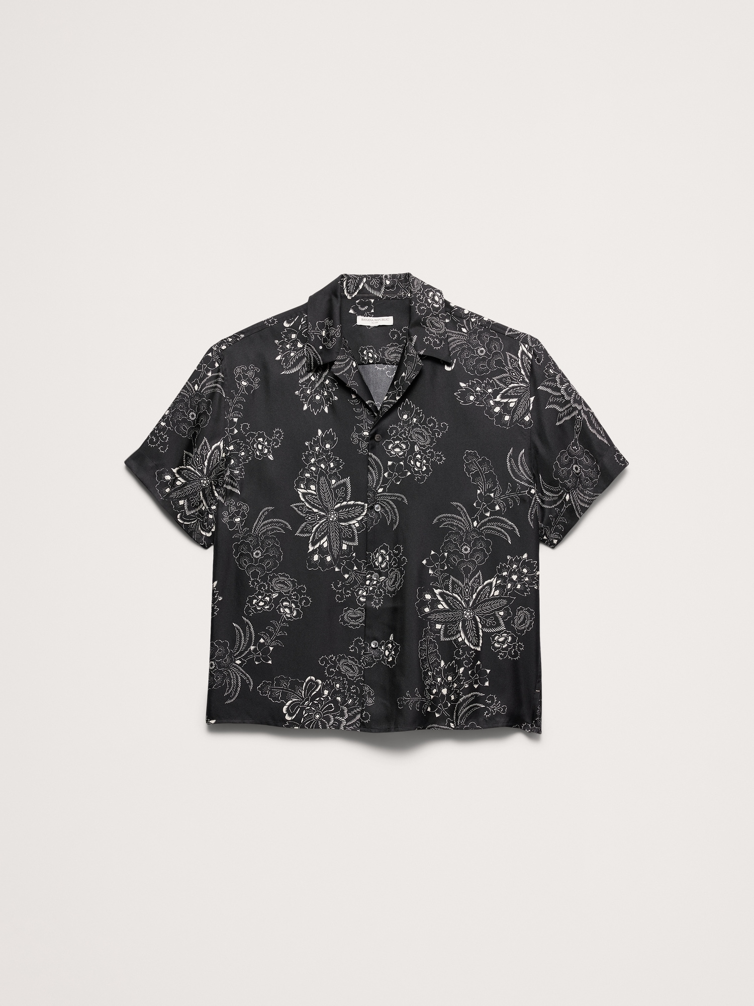 Image number 7 showing, Standard-Fit Silk Resort Shirt