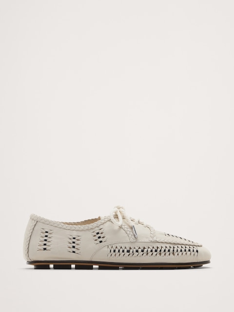 Mahira Leather Flats by Freda Salvador