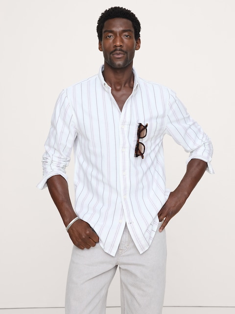 Standard-Fit Cotton Oxford Shirt
