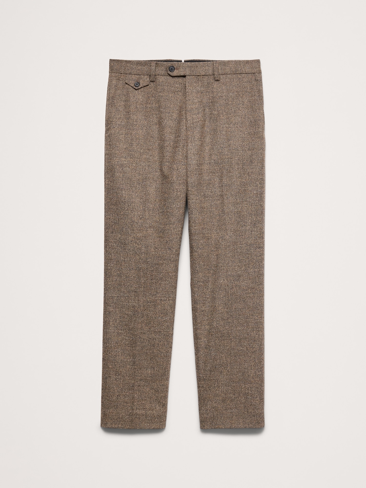 Straight Flannel Suit Pant