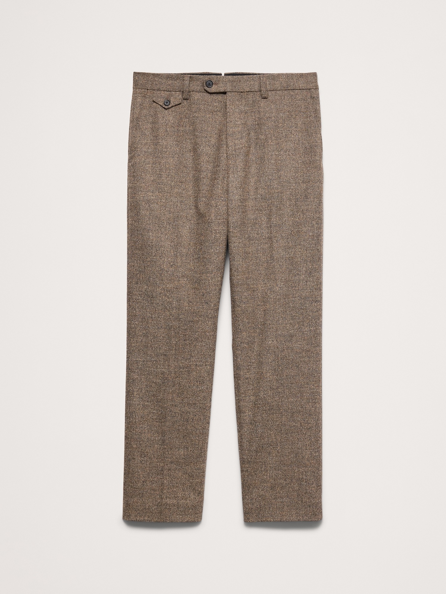 Мужские брюки Banana Republic Straight Flannel Suit Pant, цвет: Серо-коричневый — фото 5