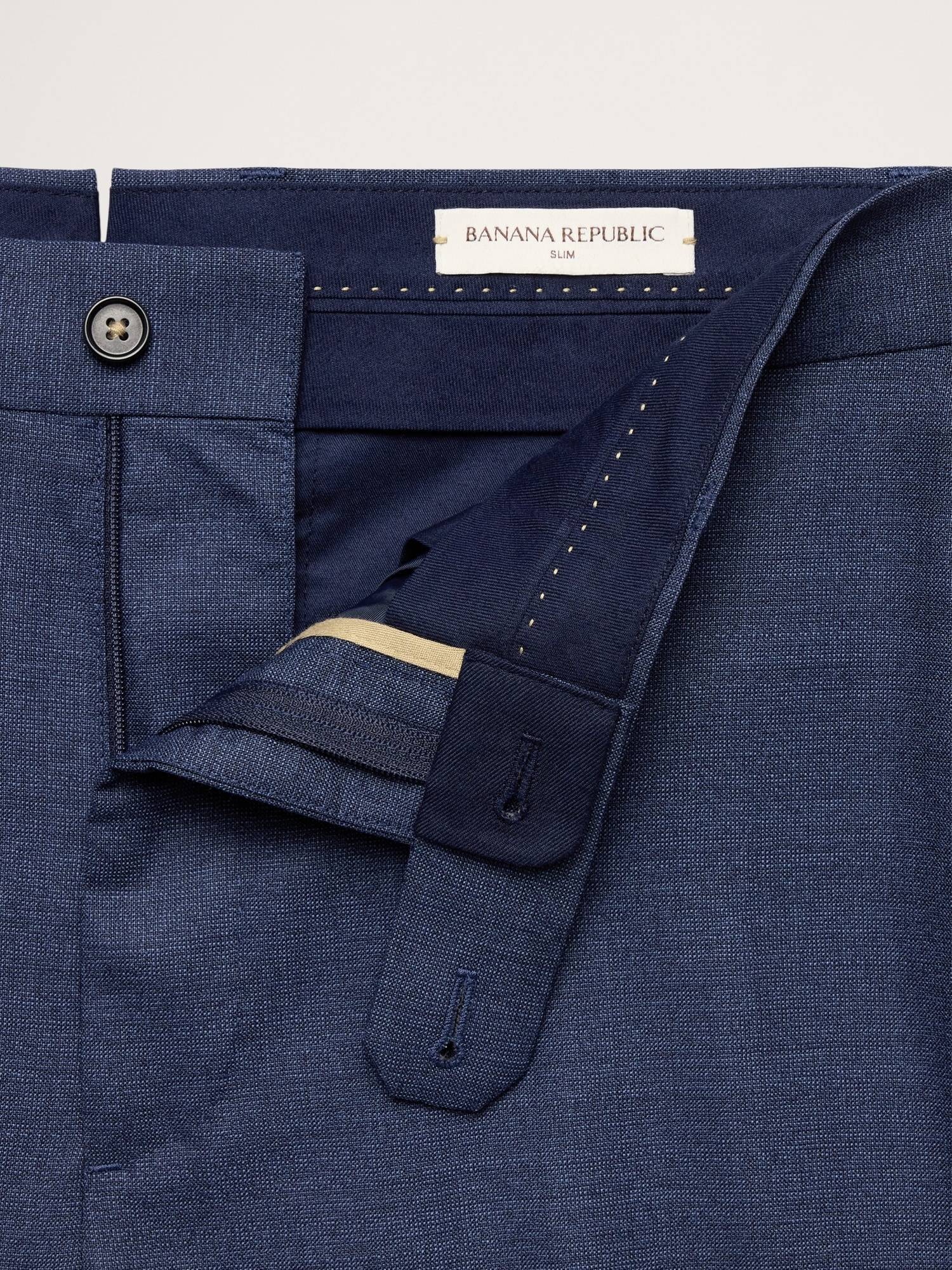 Tailored Slim Signature Stretch Italian Rustico Suit Pant