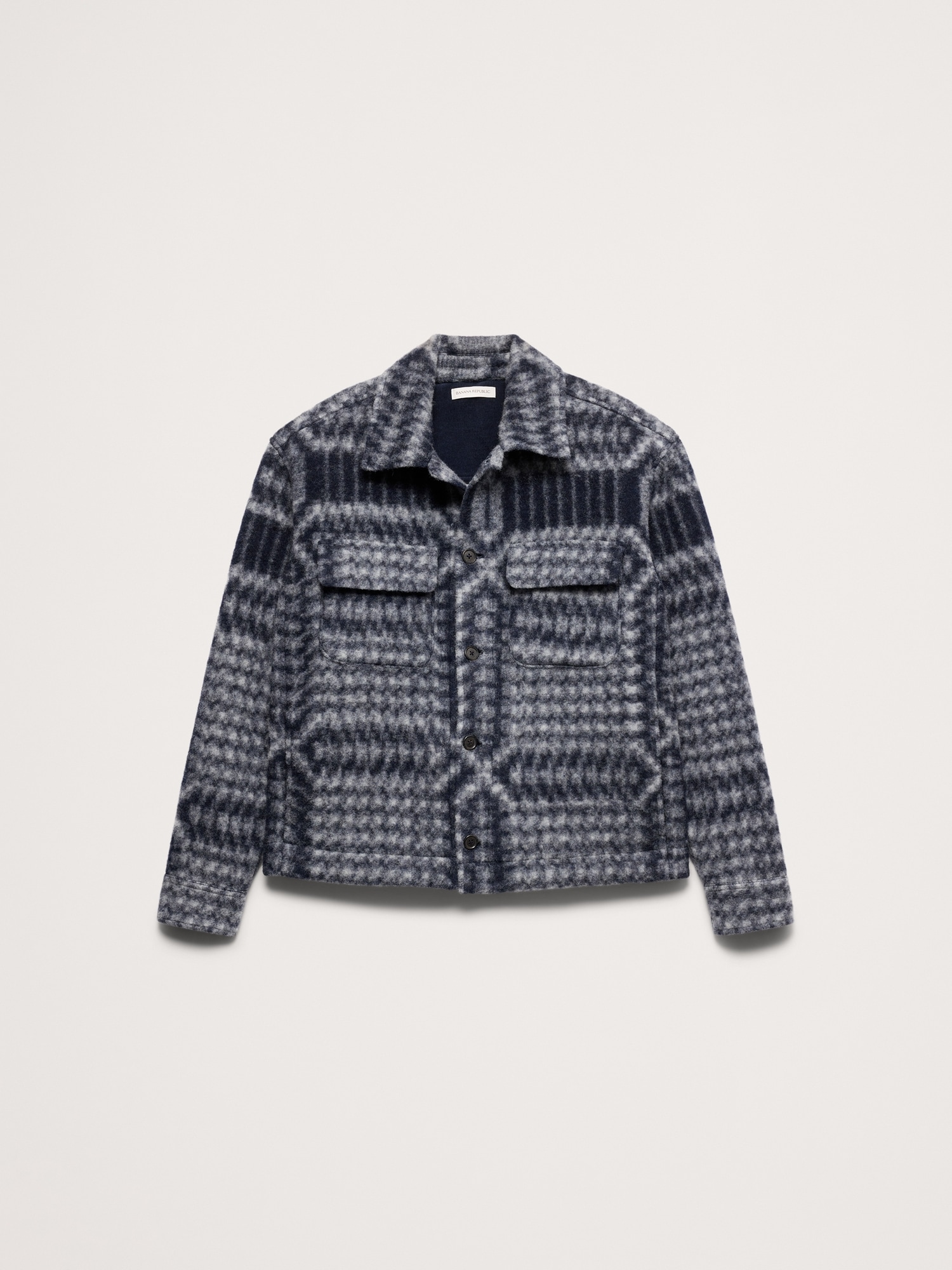 Boiled Wool-Blend Shirt Jacket - thumbnail 4