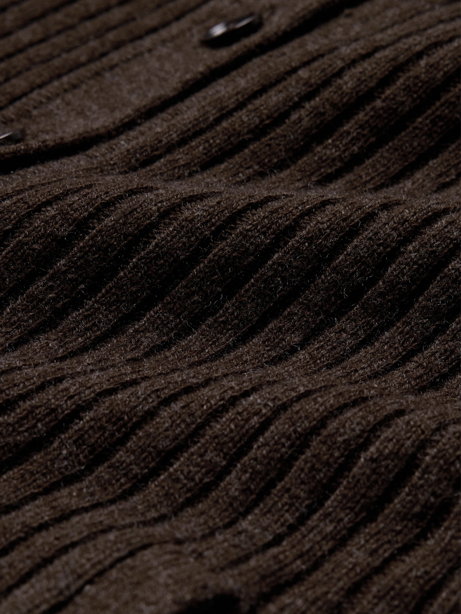 Женский кардиган Banana Republic Merino-Cotton Mock Neck, цвет: Меланжевый шоколадный коричневый — фото 5