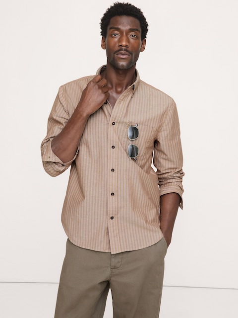 Standard-Fit Cotton Oxford Shirt