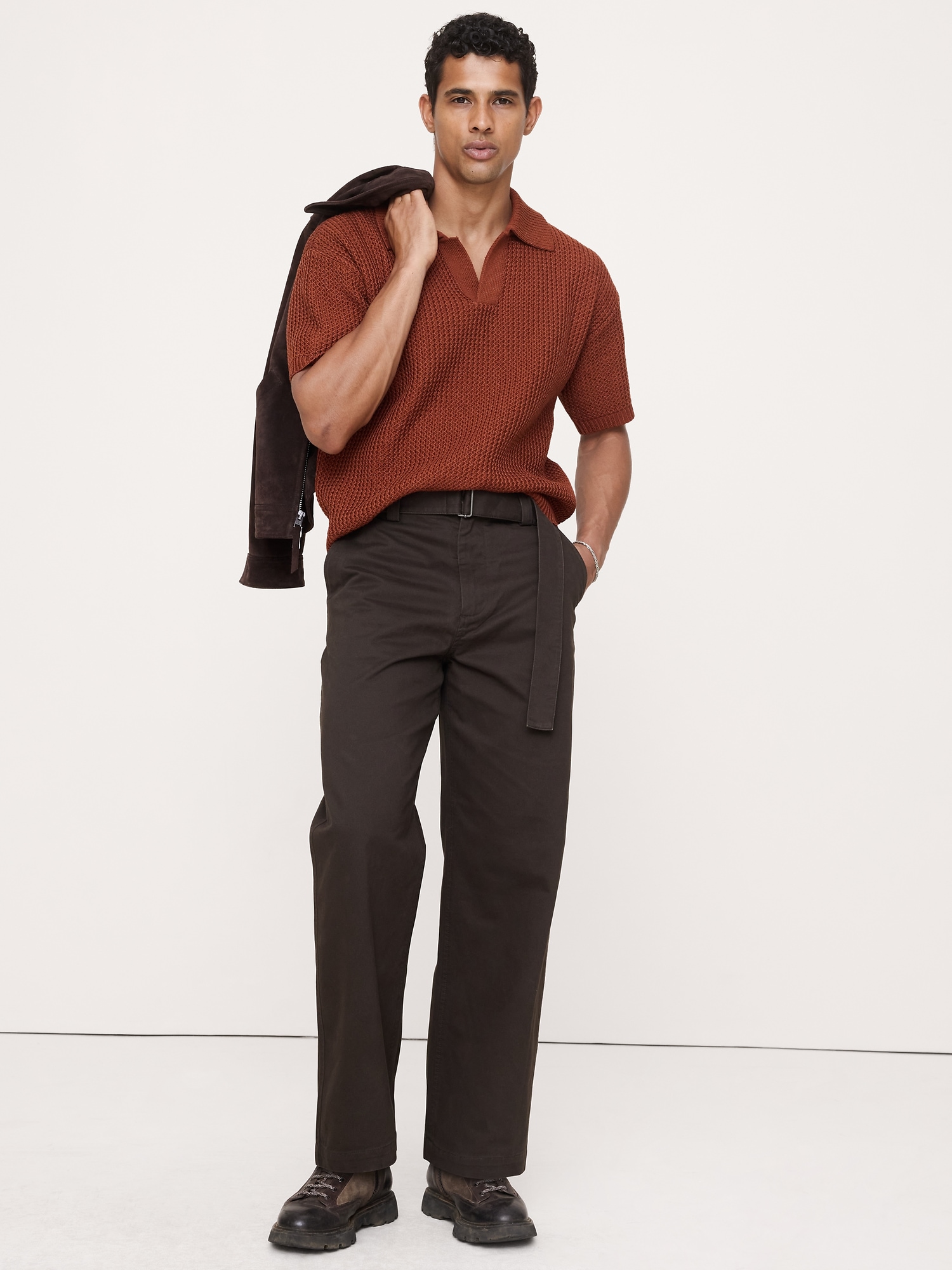 Image number 3 showing, Cotton Zig-Zag Sweater Polo