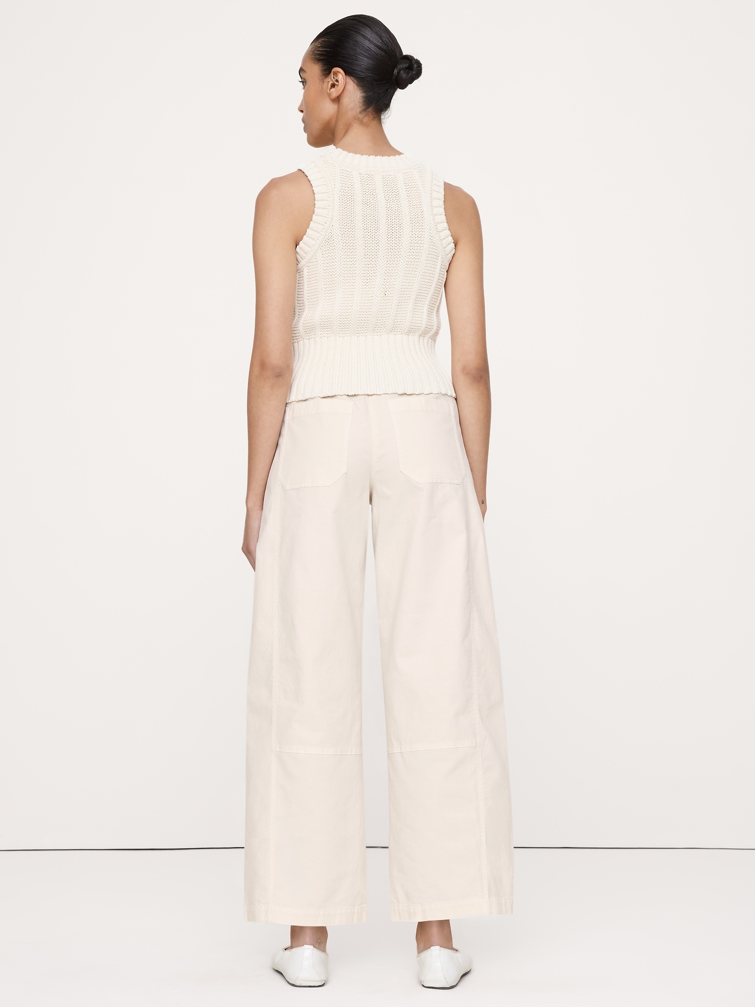 Image number 2 showing, Mid-Rise Relaxed Painter Pull-On Pant
