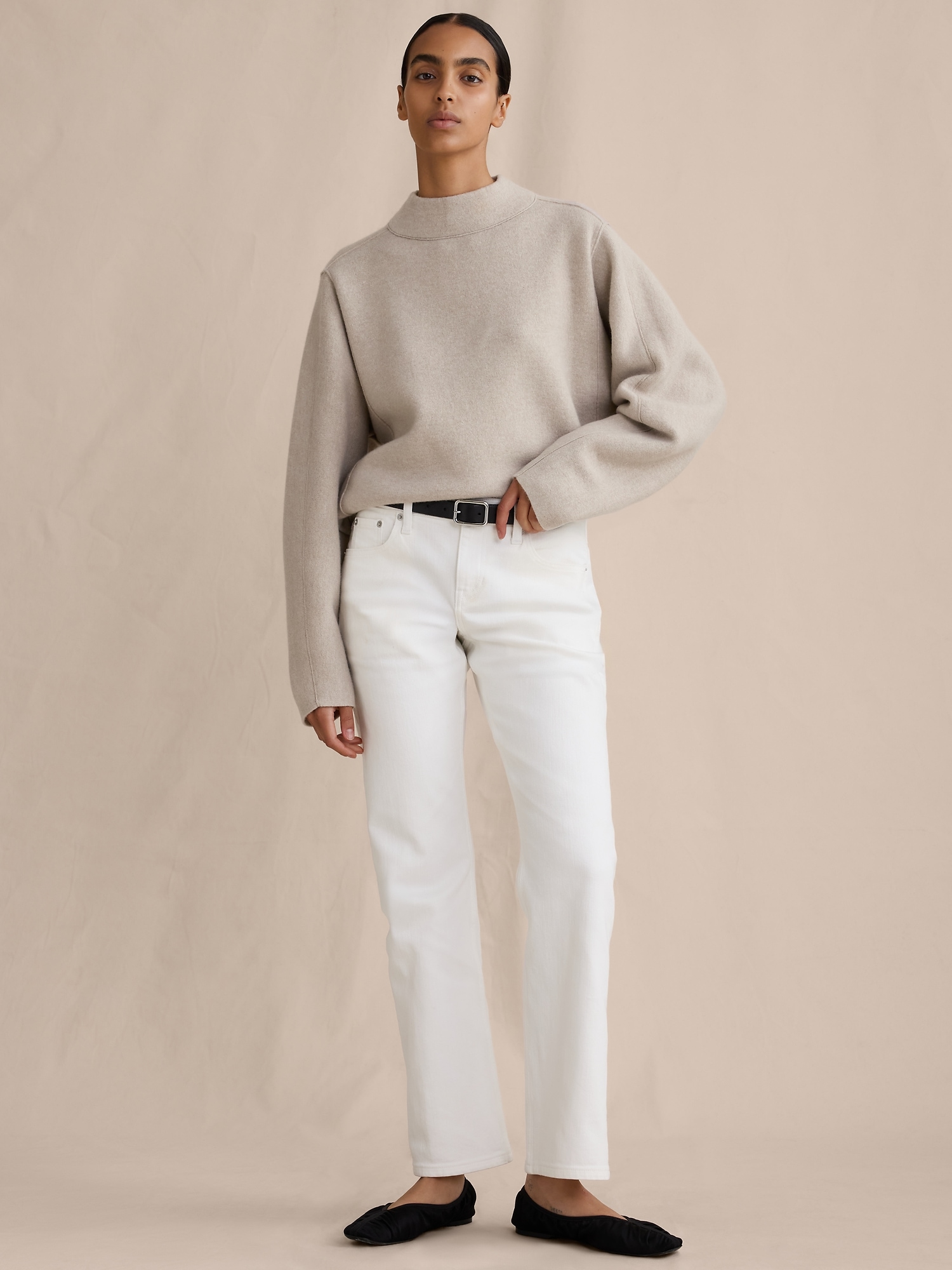 Image number 1 showing, Low-Rise Kick-Straight Jean