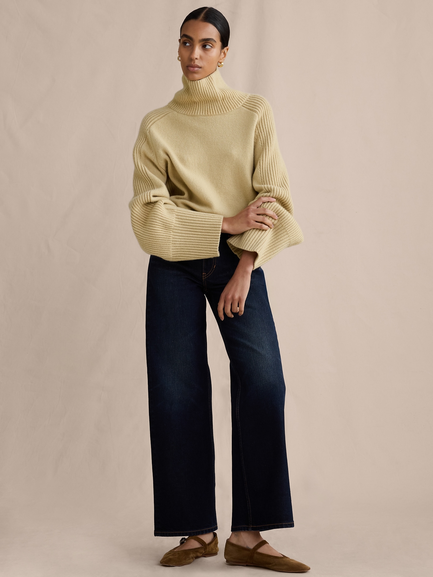 Image number 1 showing, The Icon Classic Wide-Leg Jean