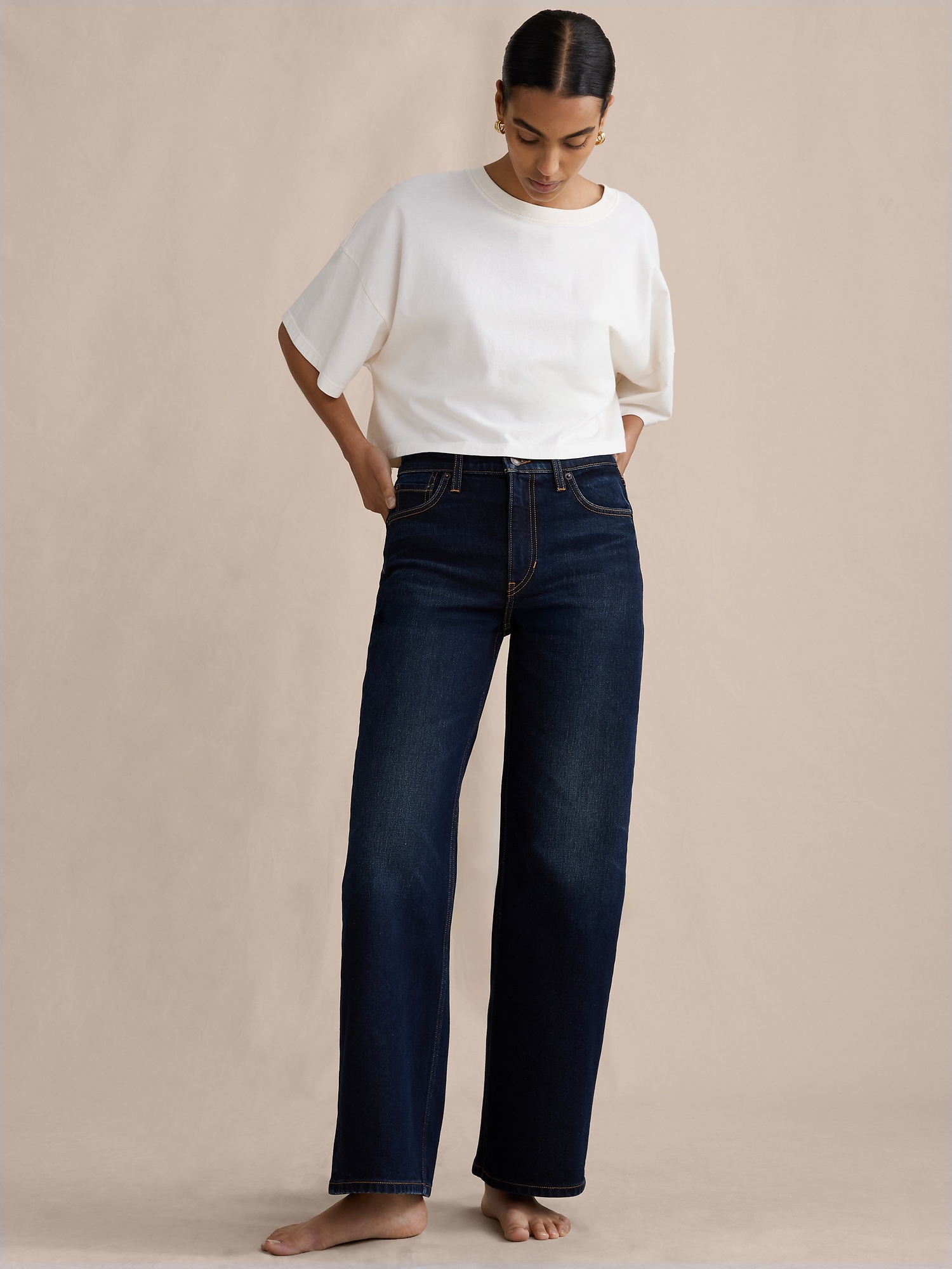 Image number 4 showing, The Icon Classic Wide-Leg Jean