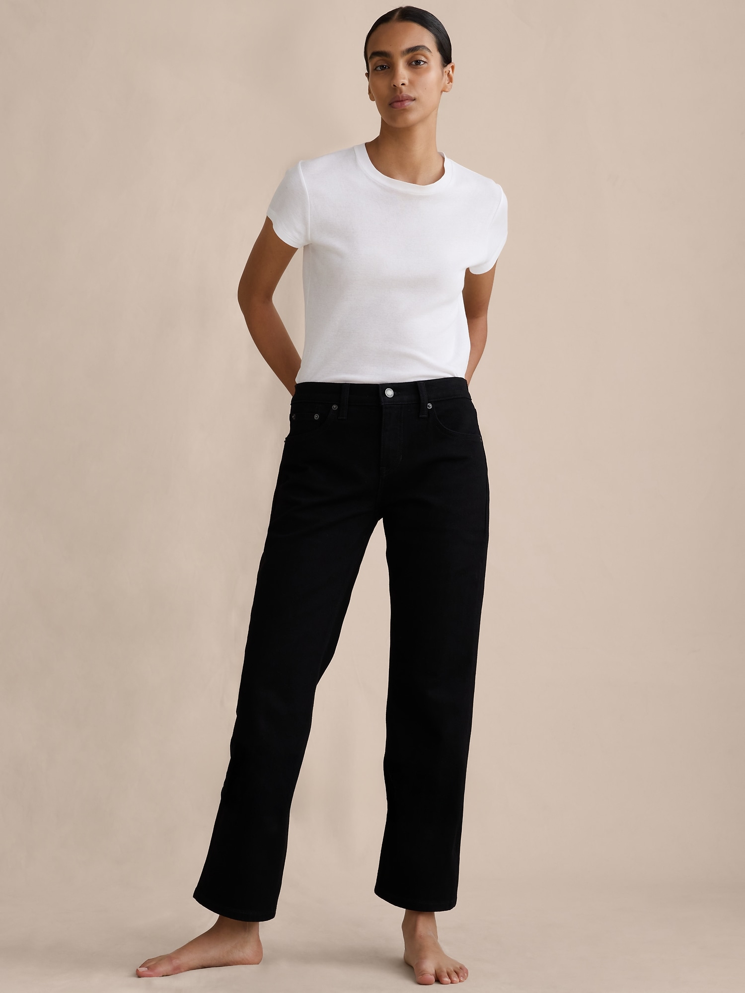 Image number 4 showing, Low-Rise Kick-Straight Jean