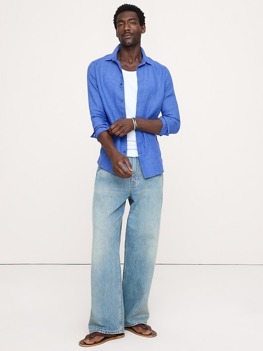 Slim-Fit Linen Shirt | Banana Republic