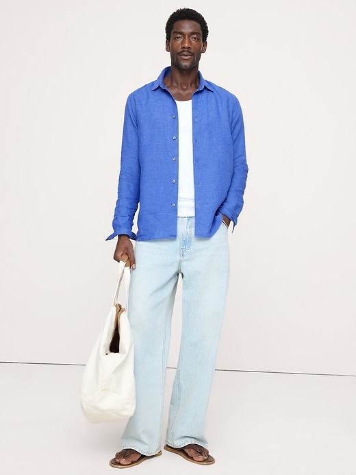 Standard-Fit Linen Shirt | Banana Republic