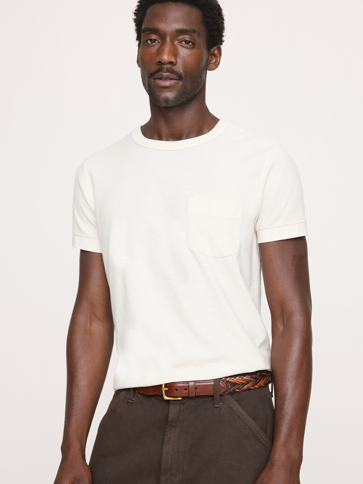 Image number 2 showing, Tri Tone Woven Leather Belt