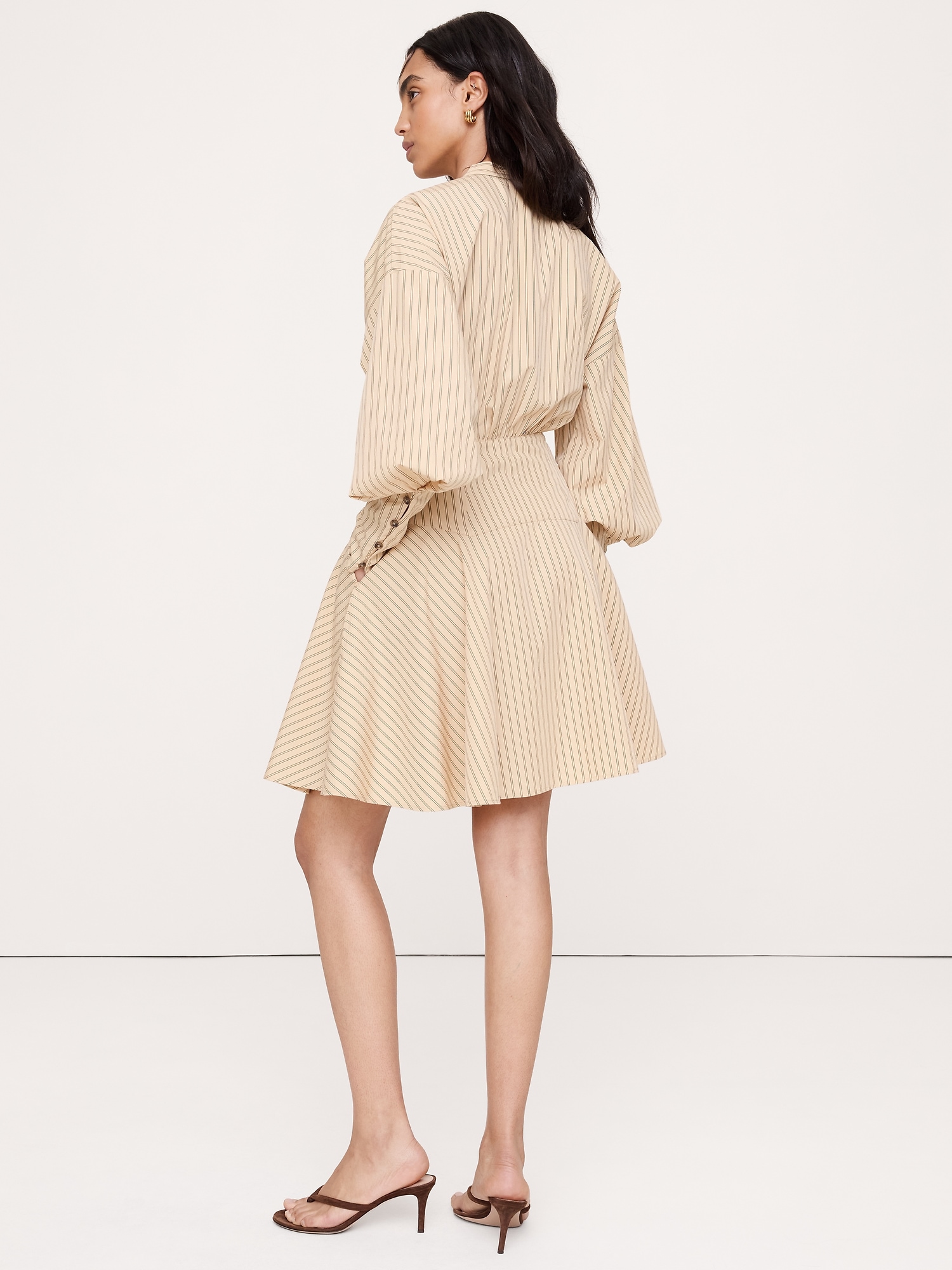 Gigot Sleeve Mini Dress - thumbnail 2
