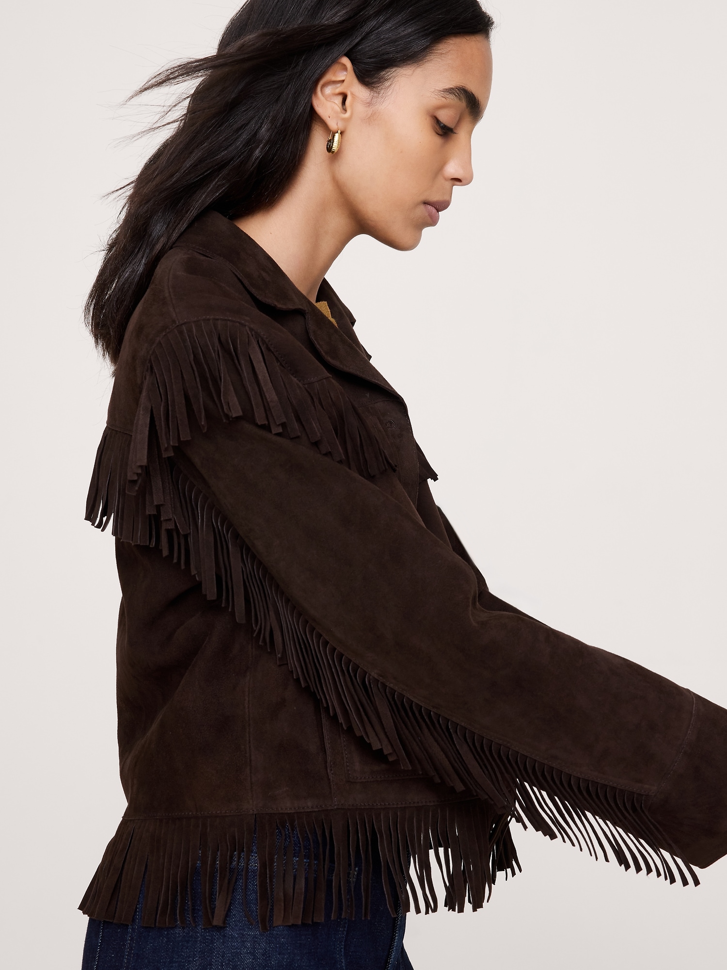Heritage Suede Fringe Jacket - thumbnail 3